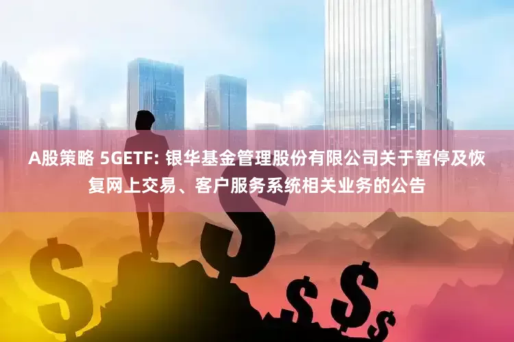 A股策略 5GETF: 银华基金管理股份有限公司关于暂停及恢复网上交易、客户服务系统相关业务的公告